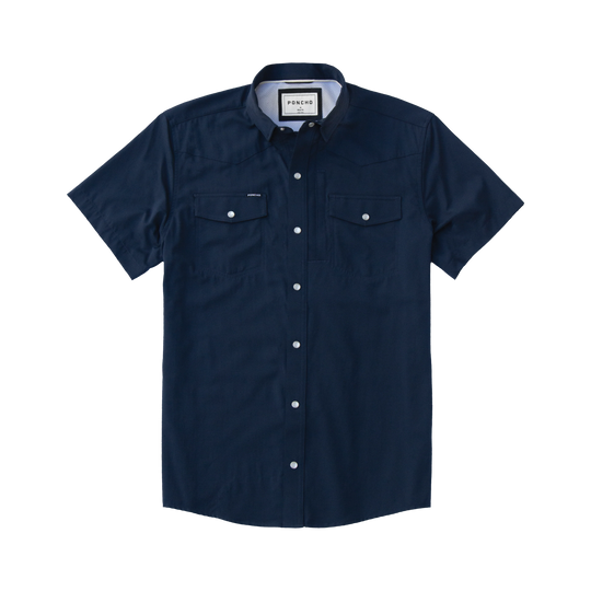 Poncho Del Mar Short Sleeve Western Shirt
