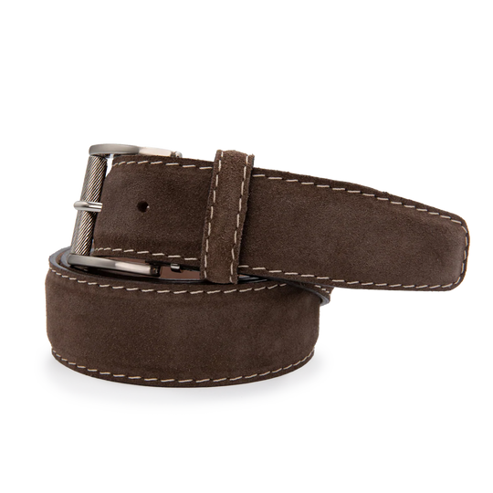 L.E.N. Italian Suede - Chocolate w/ Beige