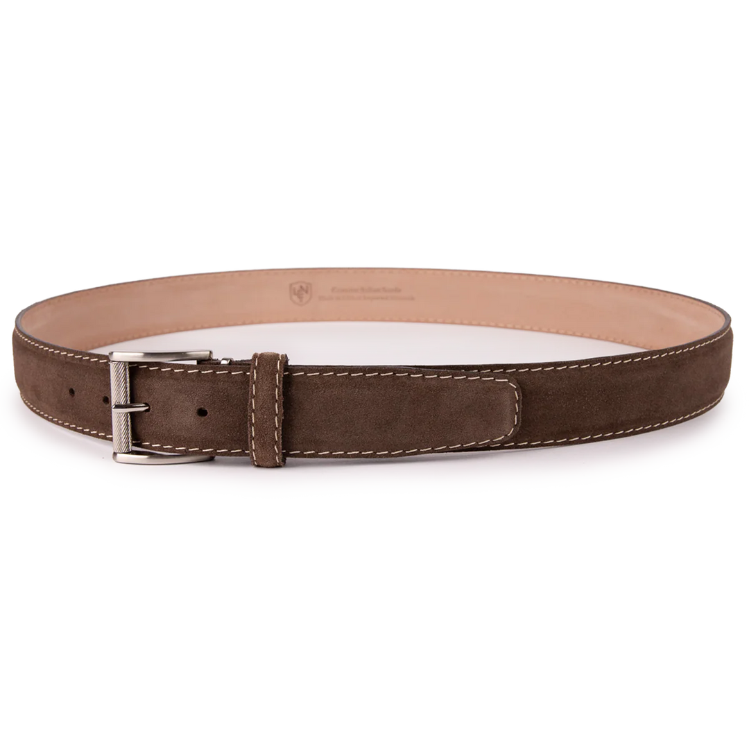 L.E.N. Italian Suede - Chocolate w/ Beige