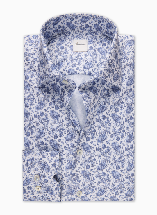 Blue Patterned Shirt