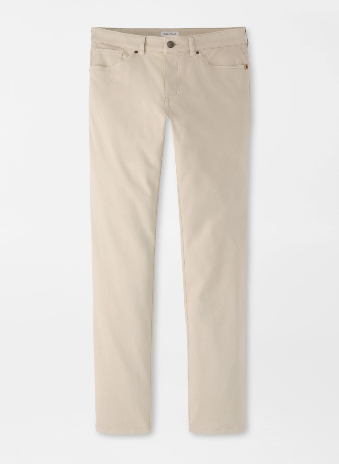 Crown Cotton Canvas Five-Pocket Pant In Stone