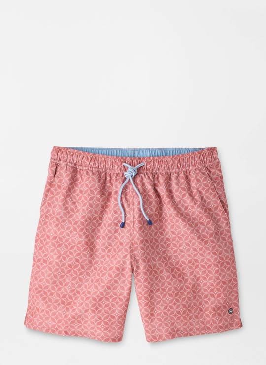 Tails Of Summer Swim Trunk In Red Coral