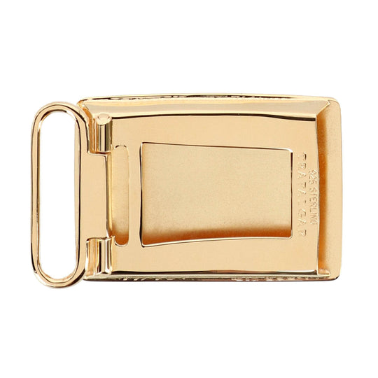 30mm Sterling Silver Engine Turned with Large Loop Compression Belt Buckle