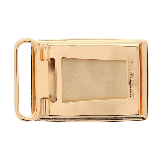 30mm 24K Gold Over Brass Compression Belt Buckle