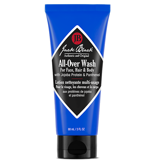 Jack Black All-Over Wash for Face, Hair & Body - 3OZ Tube