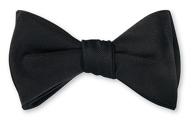 R. Hanauer Formal Black Bow Tie - Pre Tied