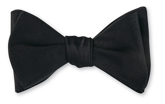 R. Hanauer Formal Black Bow Tie - Pre Tied