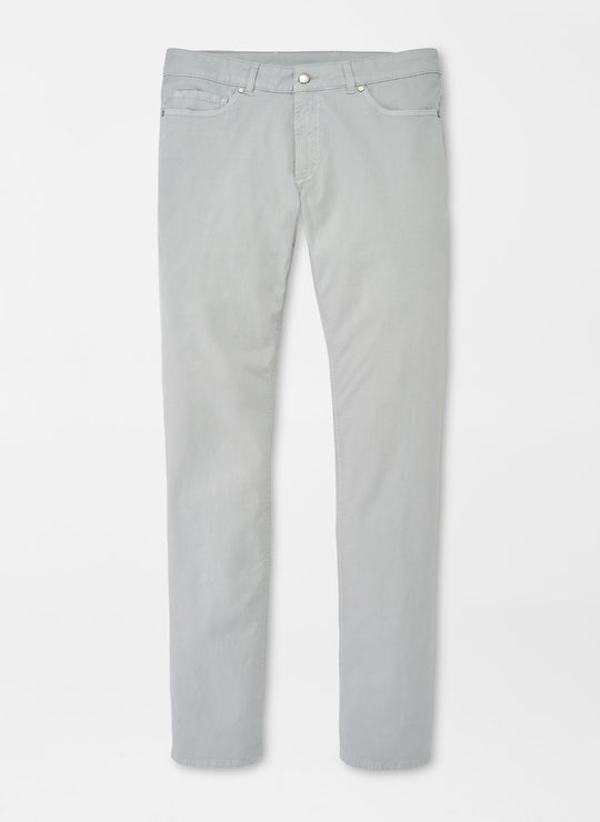 Peter Millar Wayfare Five-Pocket Pant In Platinum