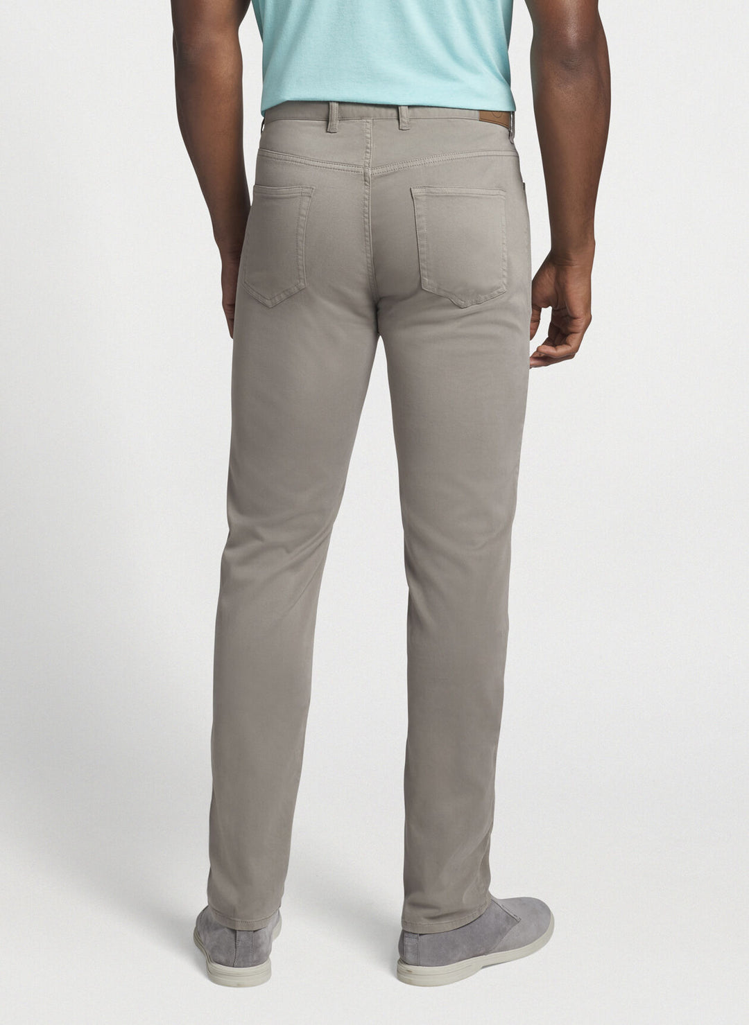 Peter Millar Ultimate Sateen Five-Pocket Pant In Gale Grey