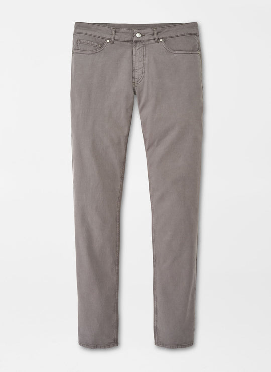 Peter Millar Wayfare Five-Pocket Pant In Nickel
