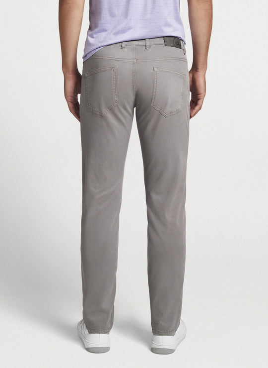 Peter Millar Wayfare Five-Pocket Pant In Nickel