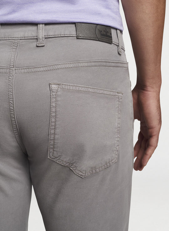 Peter Millar Wayfare Five-Pocket Pant In Nickel
