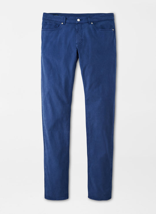Peter Millar Wayfare Five-Pocket Pant In Riviera Blue