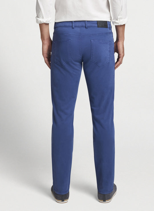 Peter Millar Wayfare Five-Pocket Pant In Riviera Blue