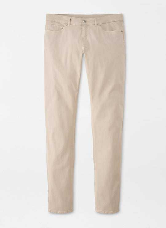 Peter Millar Wayfare Five-Pocket Pant In Stone