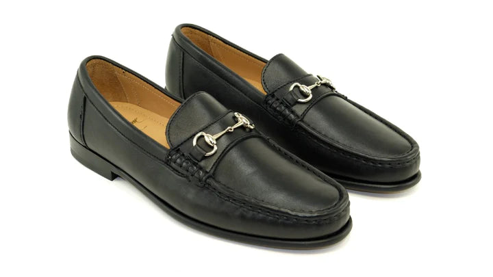 The Oxford Shop Snaffle Bit Loafer In Black