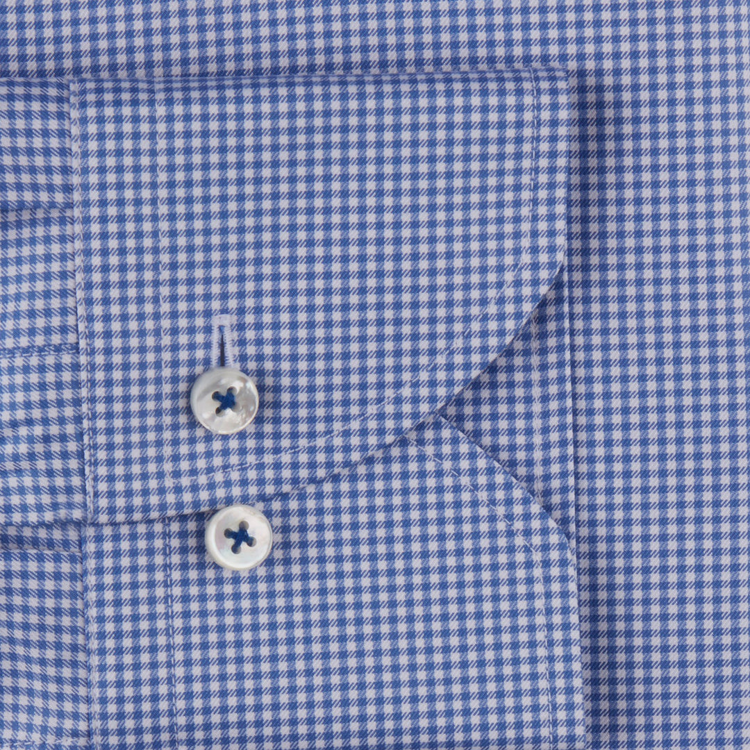 Stenströms Blue Checked Woven Shirt