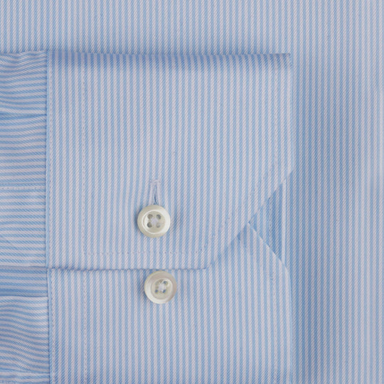Stenströms Light Blue Pinstriped Woven Shirt